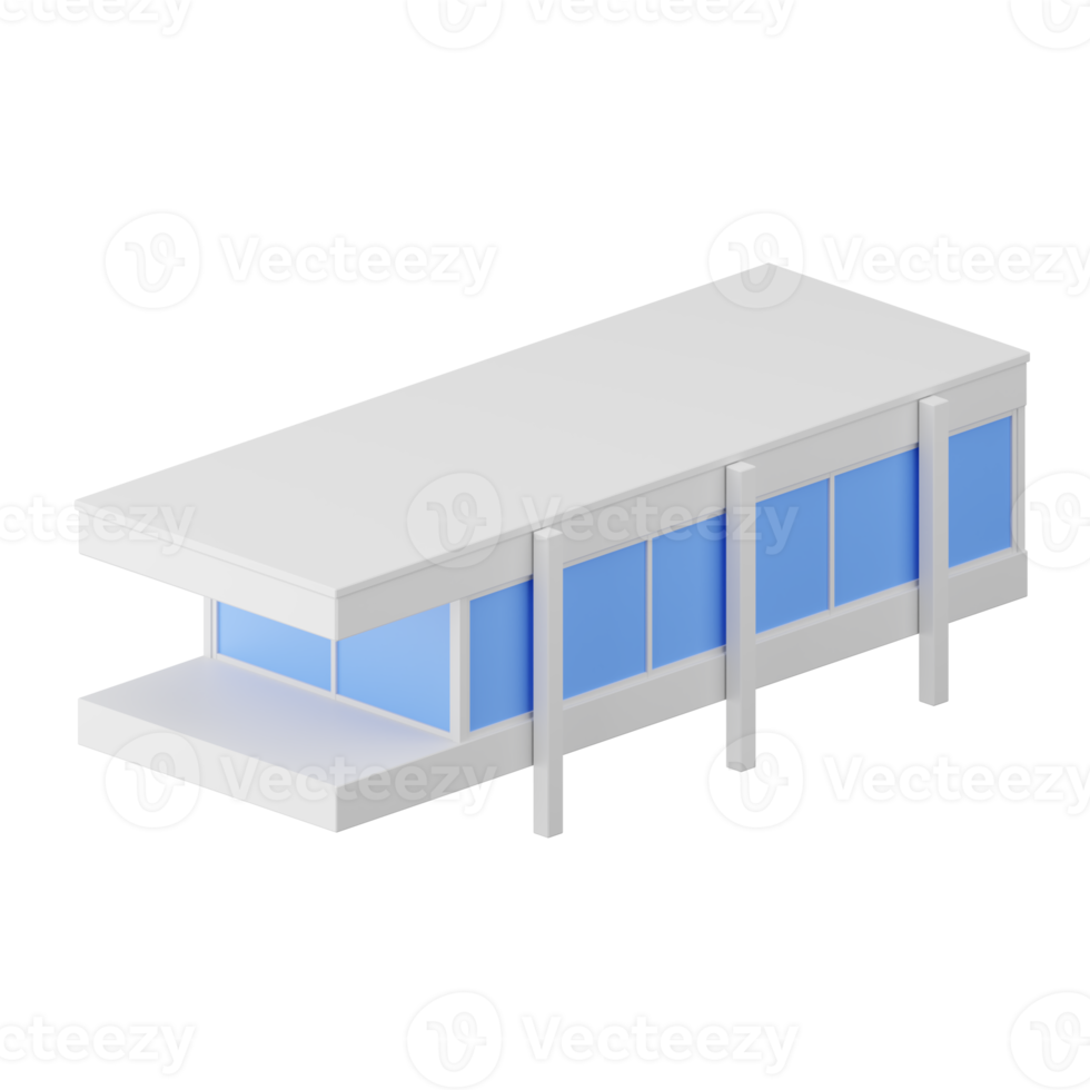 3d render of modern house. png