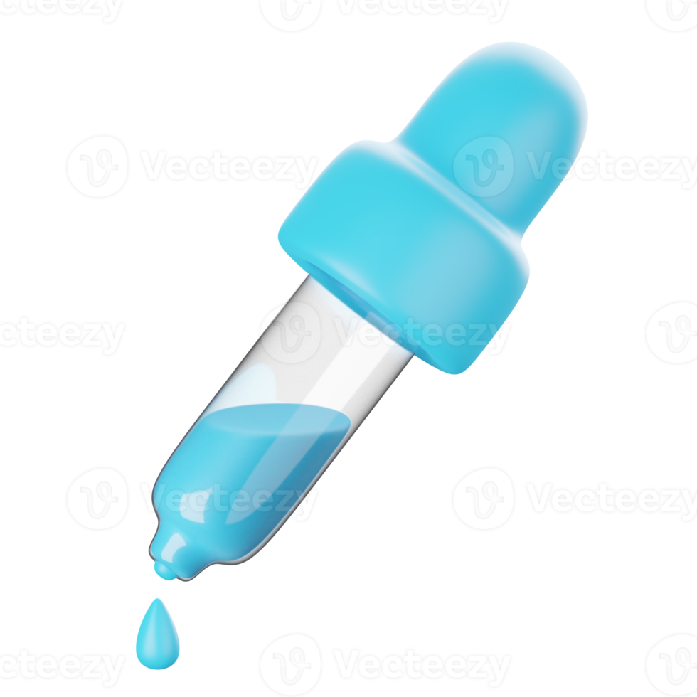 3d icon render of medical dropper png