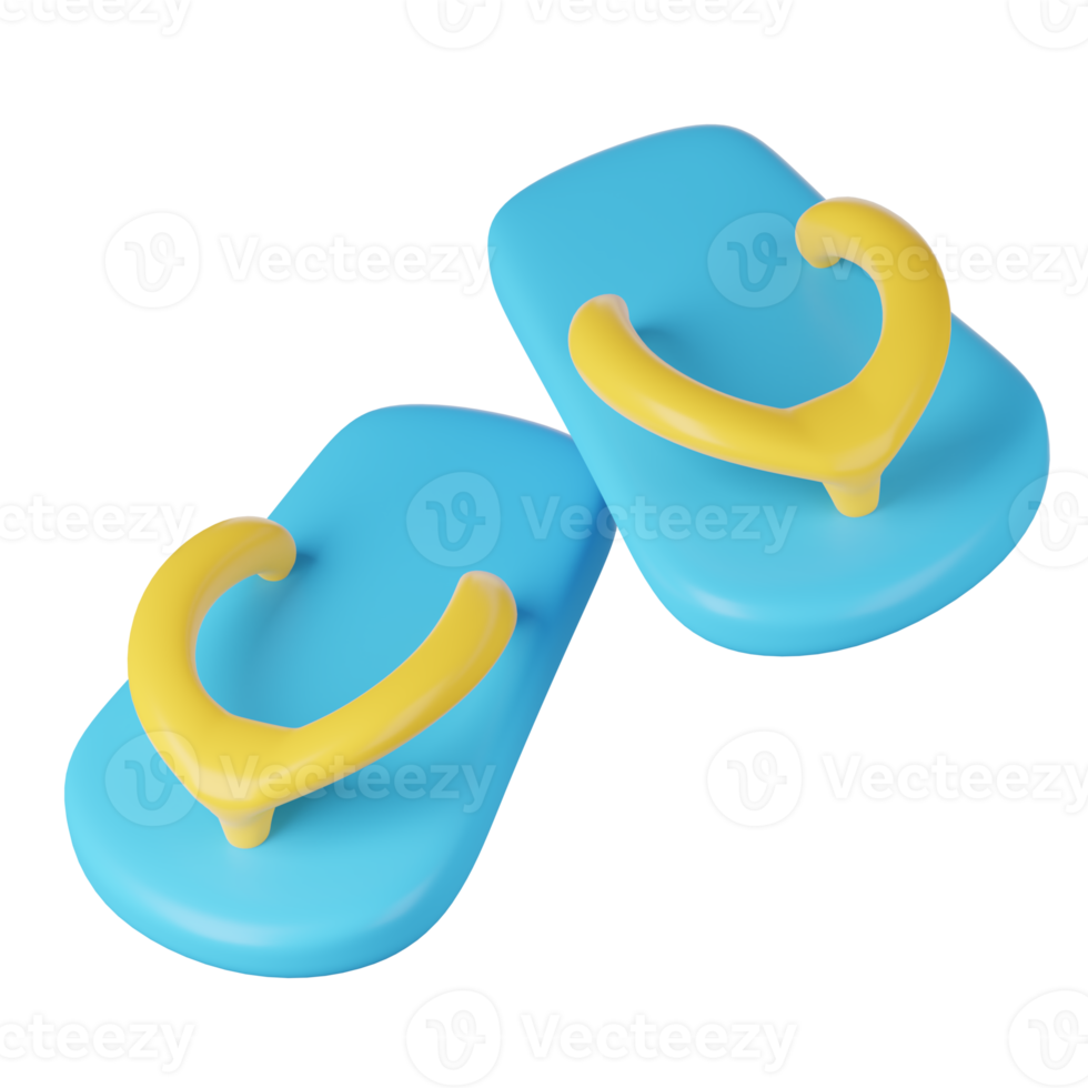 3D render of flip-flops png