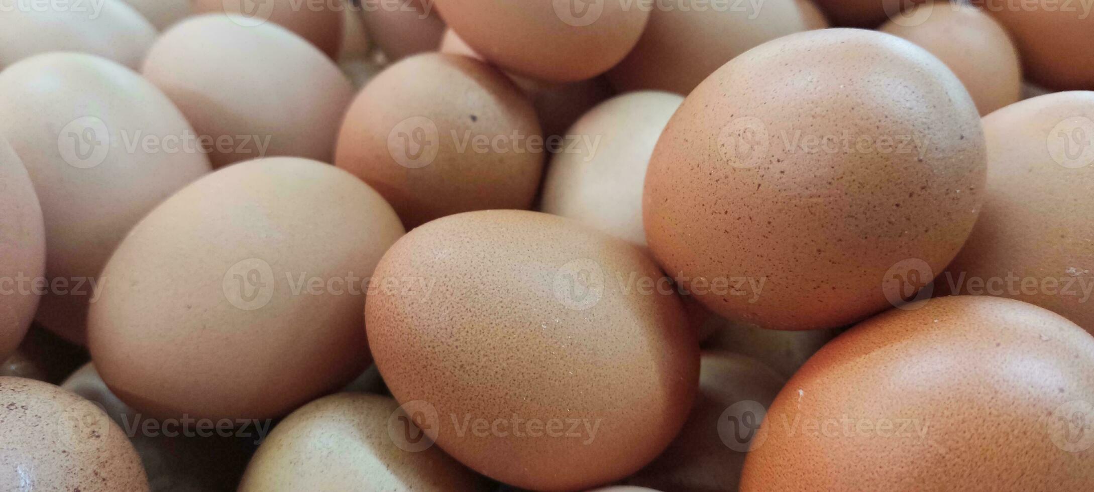 background of fresh eggs for sale at a market photo