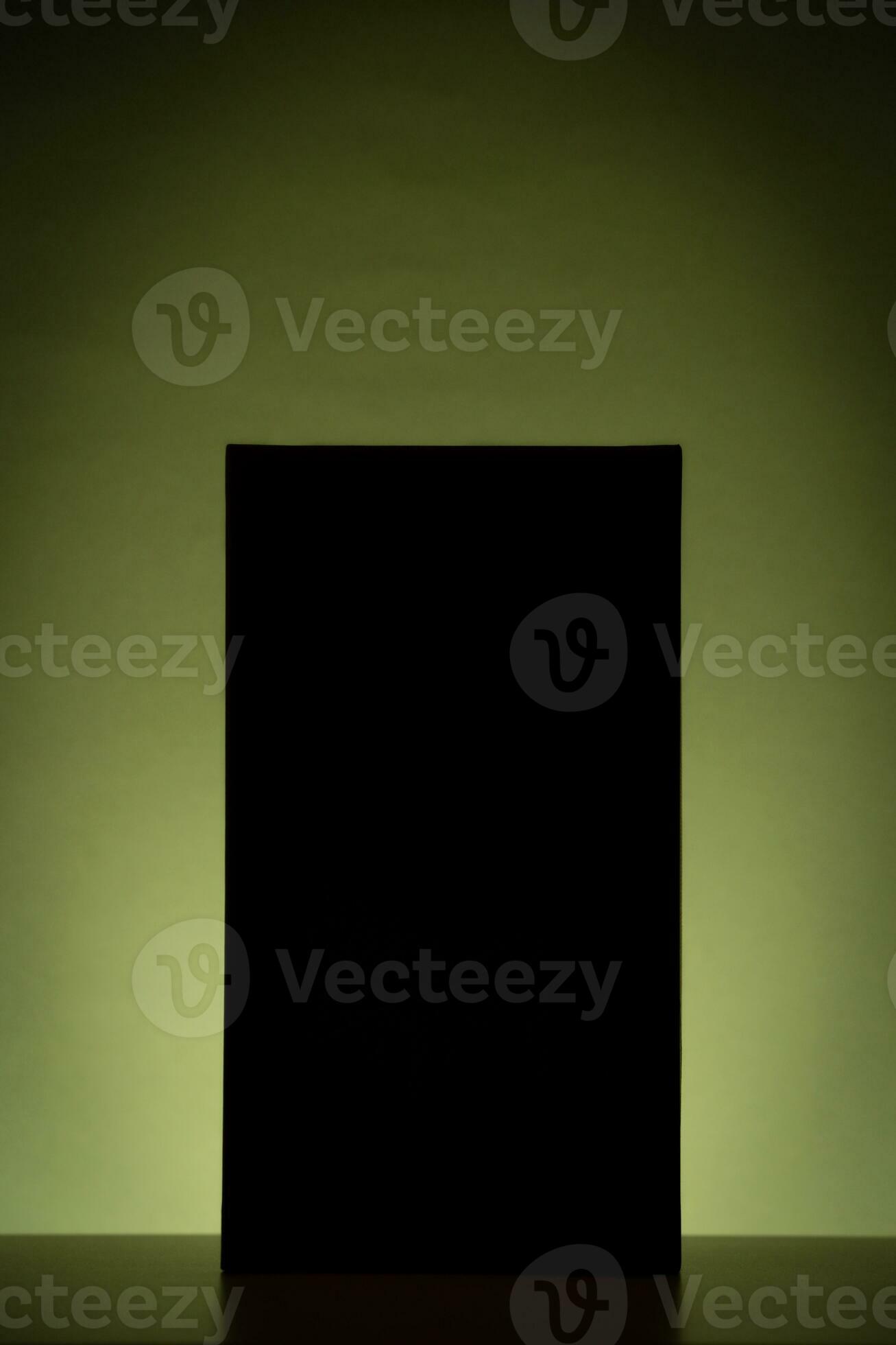 Black rectangle with green gradient background lighting 33261052 Stock