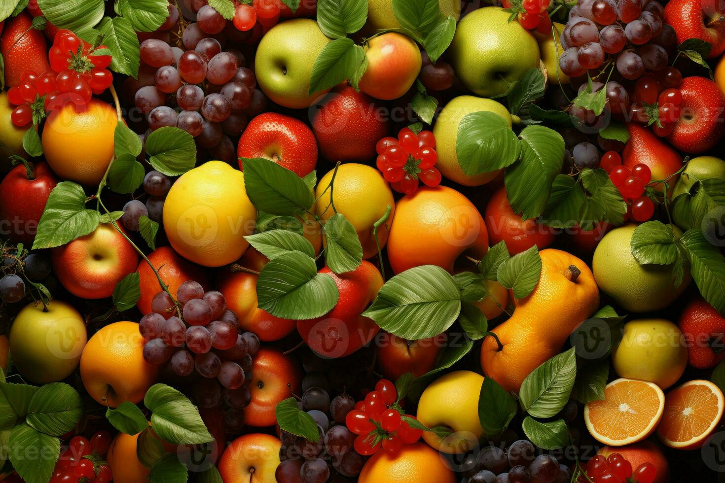 Fruit puzzle form. Generate Ai photo
