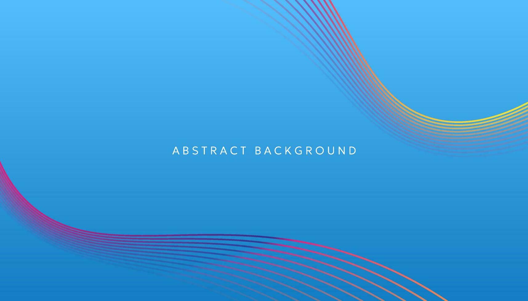 Colorful abstract background with flowing wave lines vector