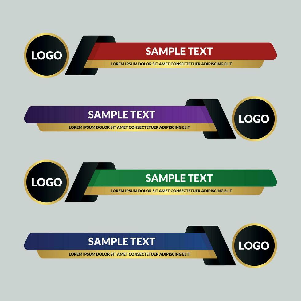 News lower third vector design.Set banner and lower third for news and live. bottom third for broadcast and online media