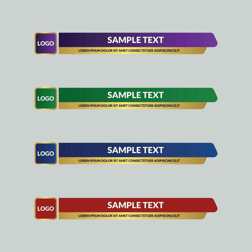 News lower third vector design.Set banner and lower third for news and live. bottom third for broadcast and online media