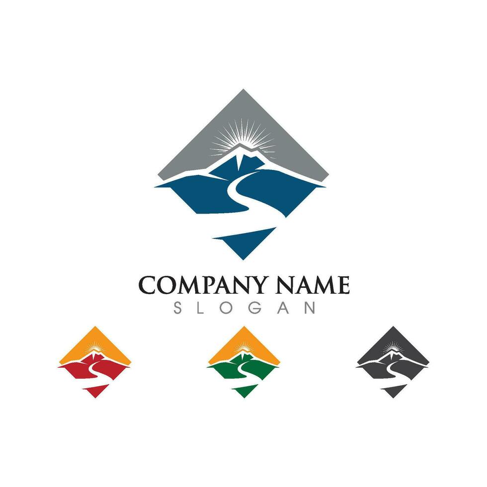 Mountain icon Logo vector