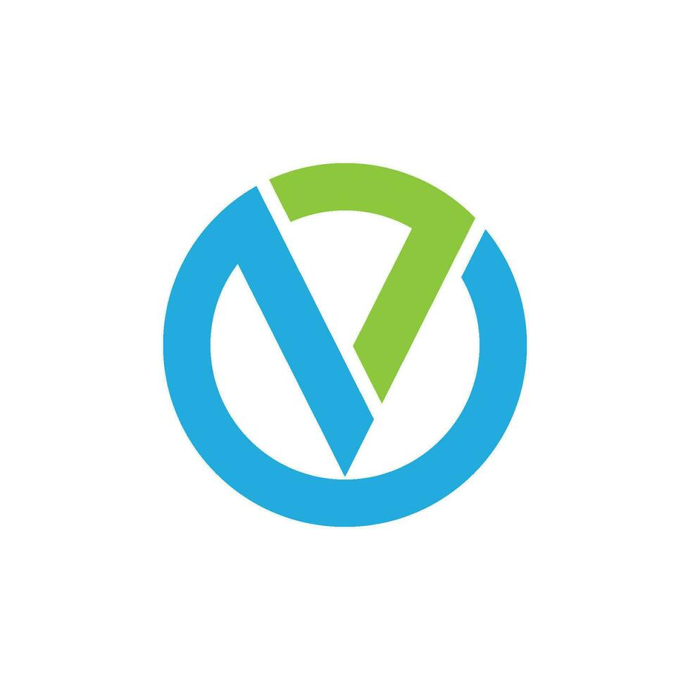 V Letter Logo Template vector