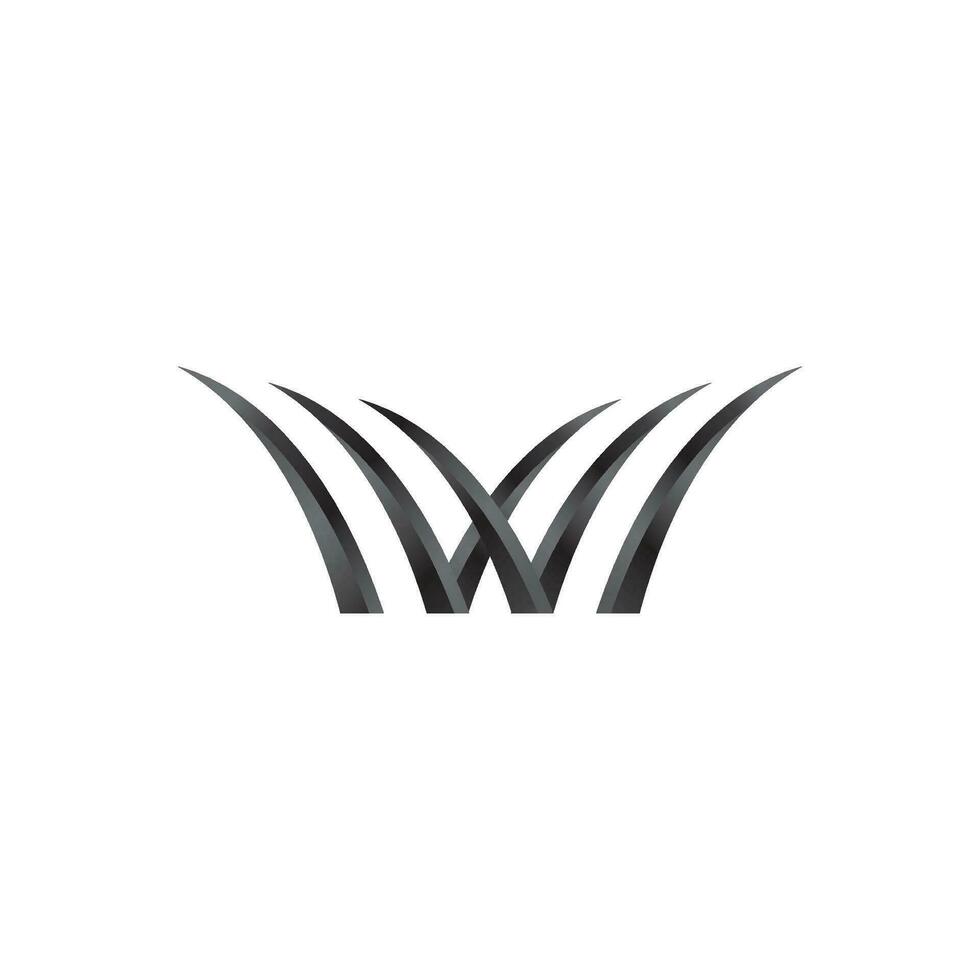 W Letter Logo Template vector