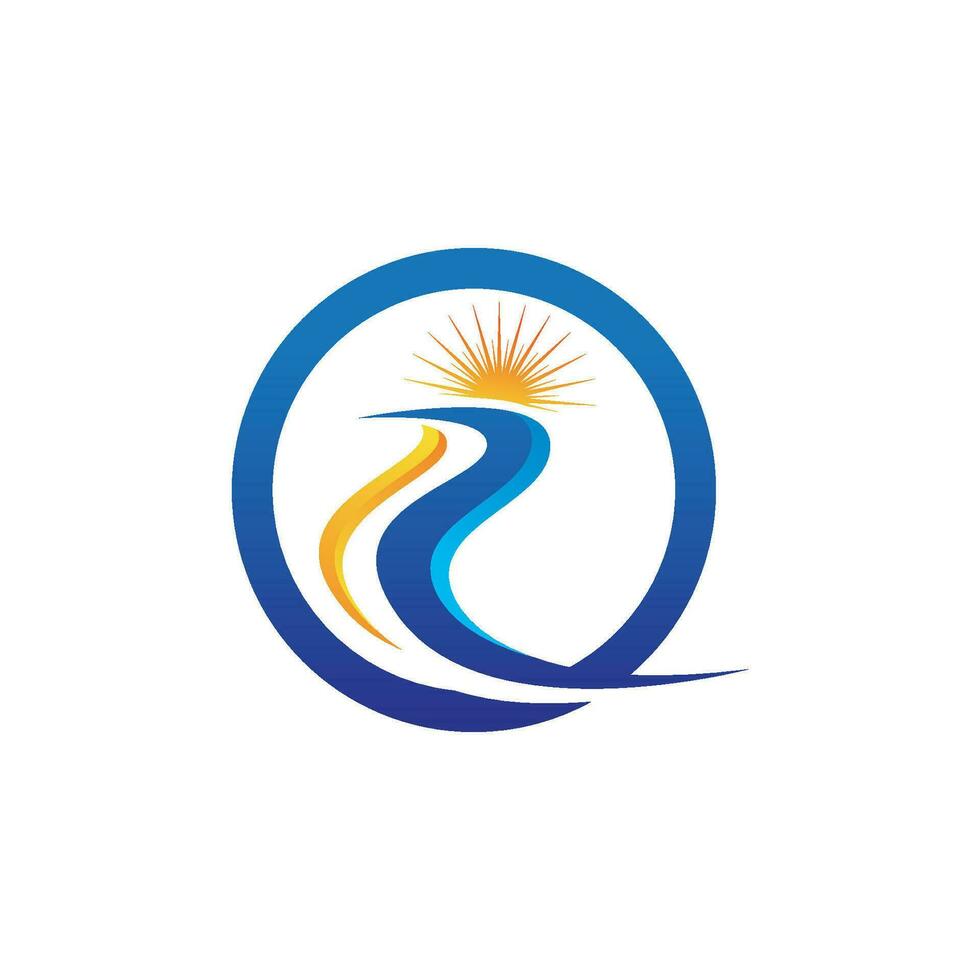 River vector icon illustration