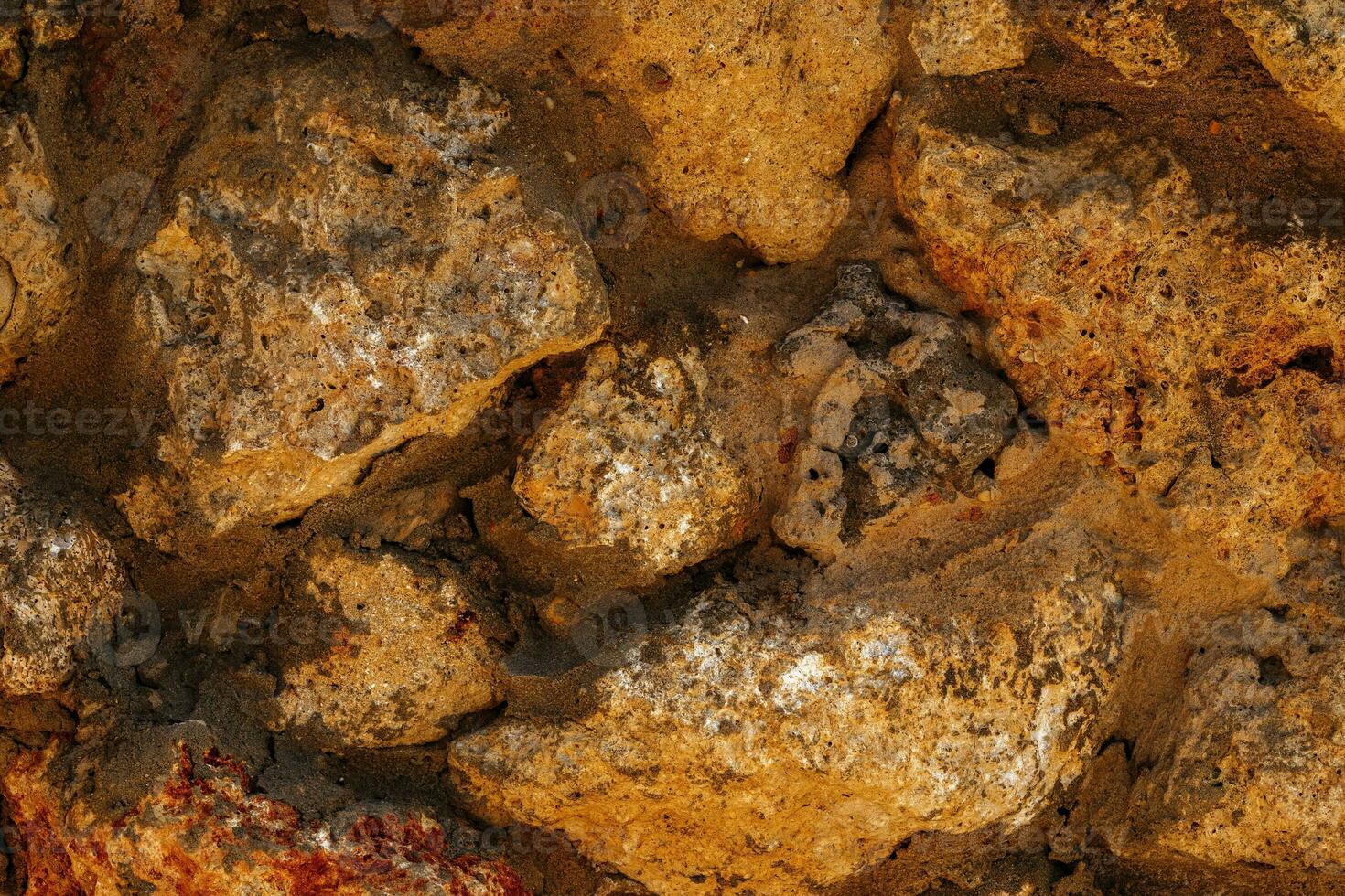Background of a stone and metal texture. The perfect combination of strength and elegance. photo