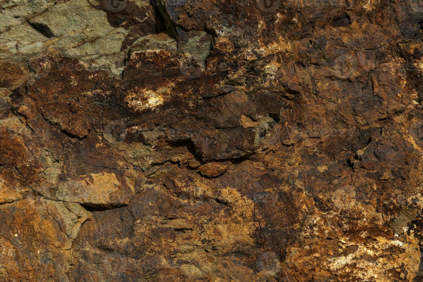 Background of a stone and metal texture. The perfect combination of strength and elegance. photo