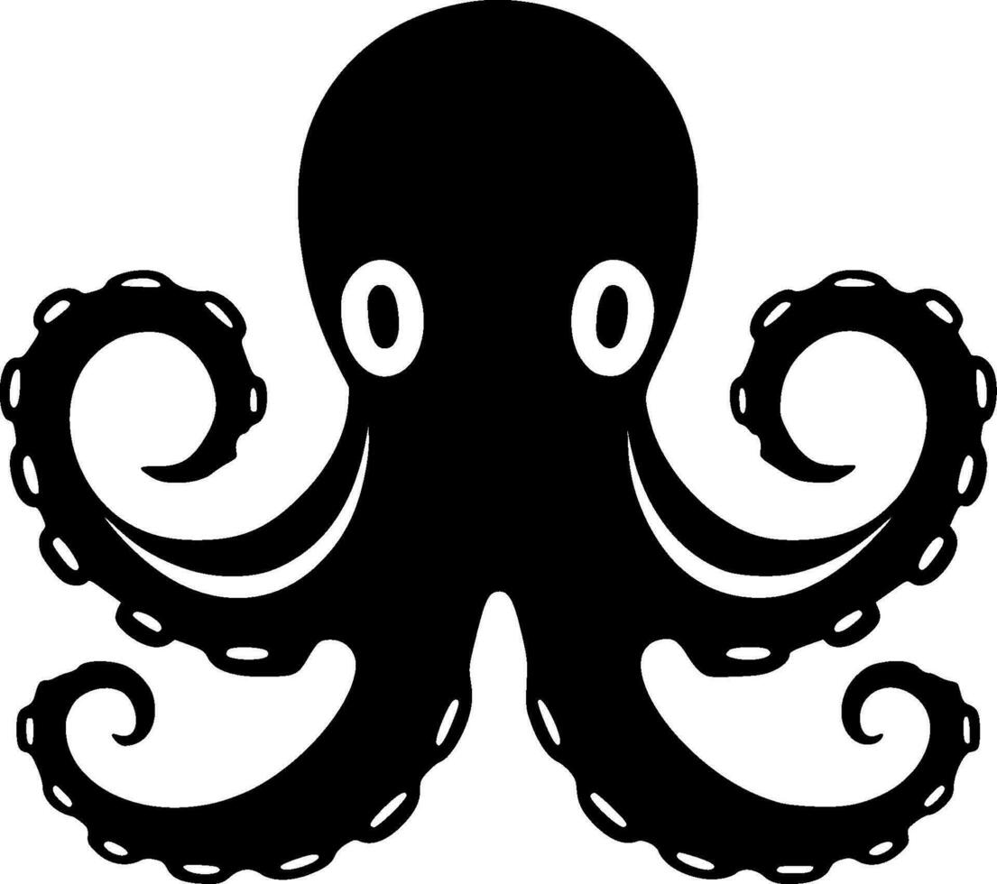 Octopus - Minimalist and Flat Logo - Vector illustration