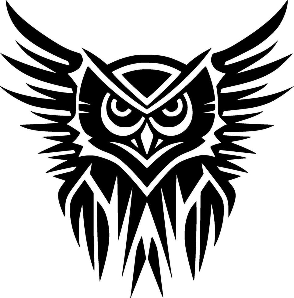 Owl - Minimalist and Flat Logo - Vector illustration