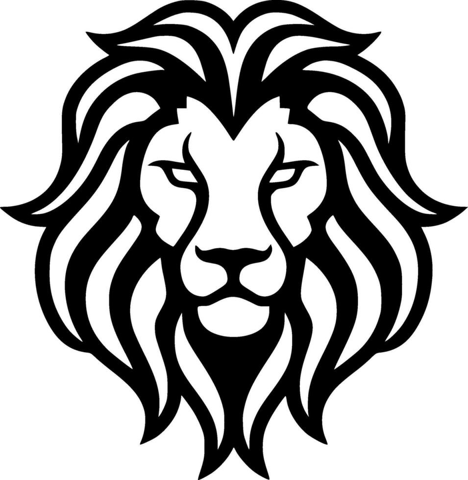 Lion - Minimalist and Flat Logo - Vector illustration