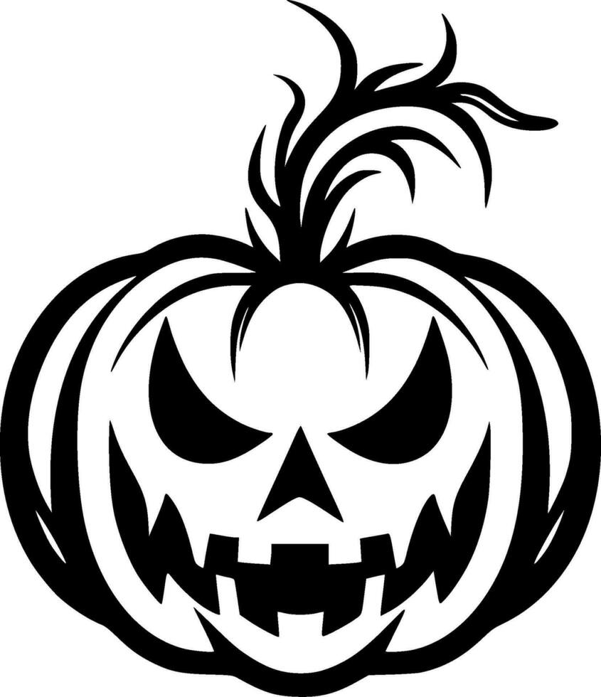 Halloween, Minimalist and Simple Silhouette - Vector illustration