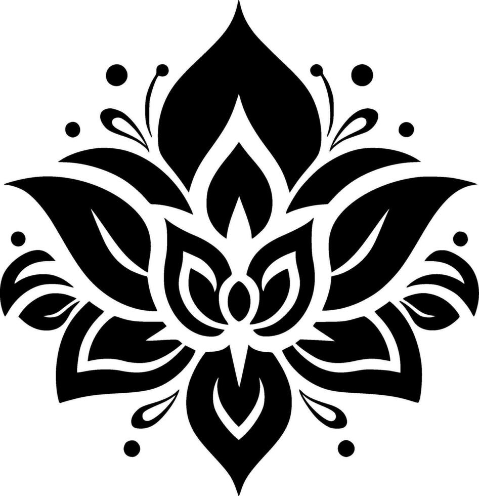 Flower - Minimalist and Flat Logo - Vector illustration
