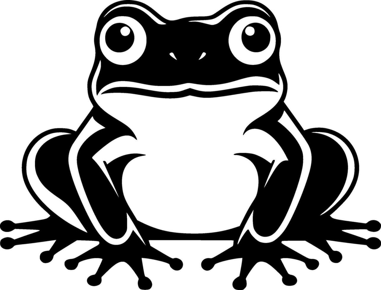 Frog - High Quality Vector Logo - Vector illustration ideal for T-shirt graphic
