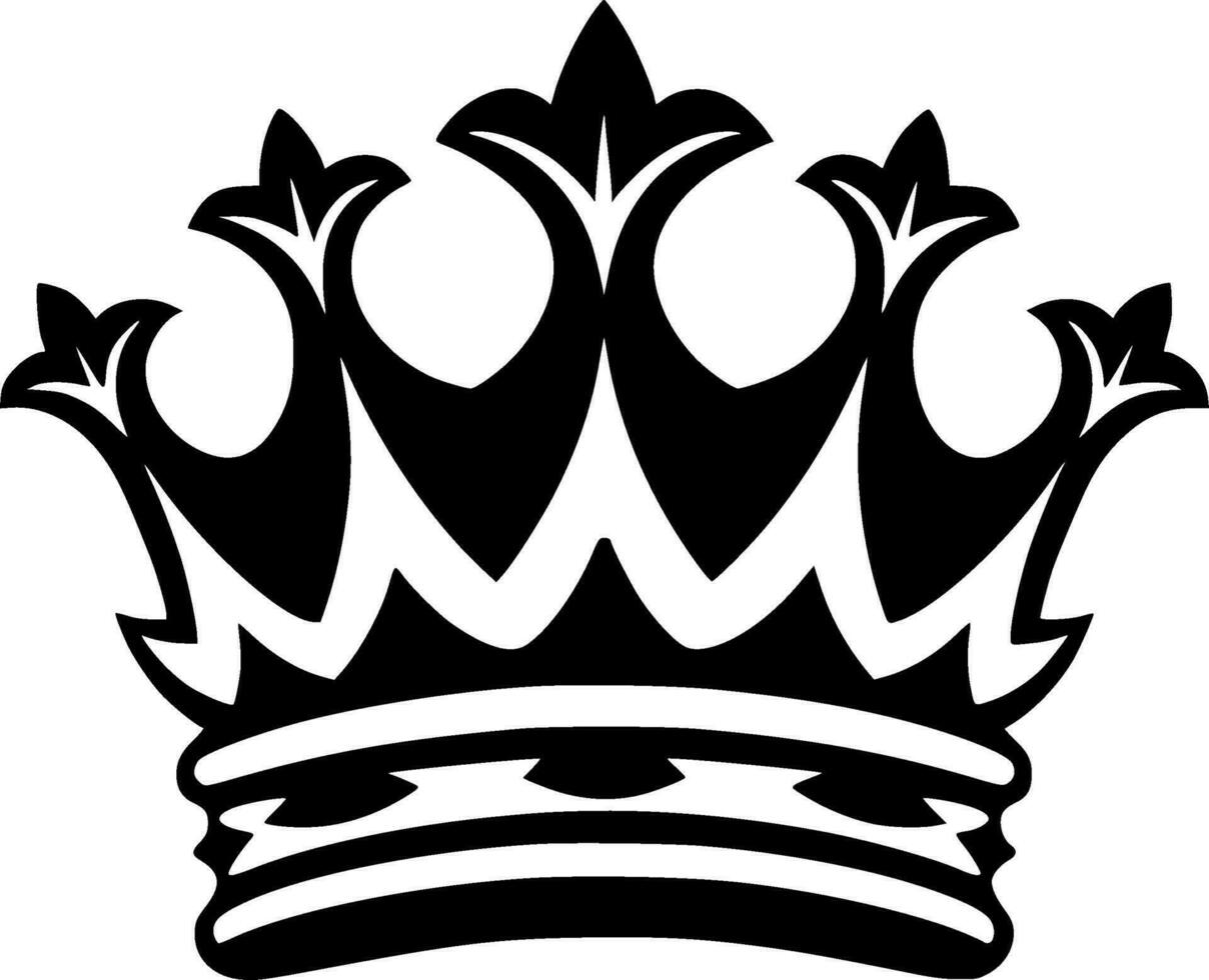 Crown - Minimalist and Flat Logo - Vector illustration