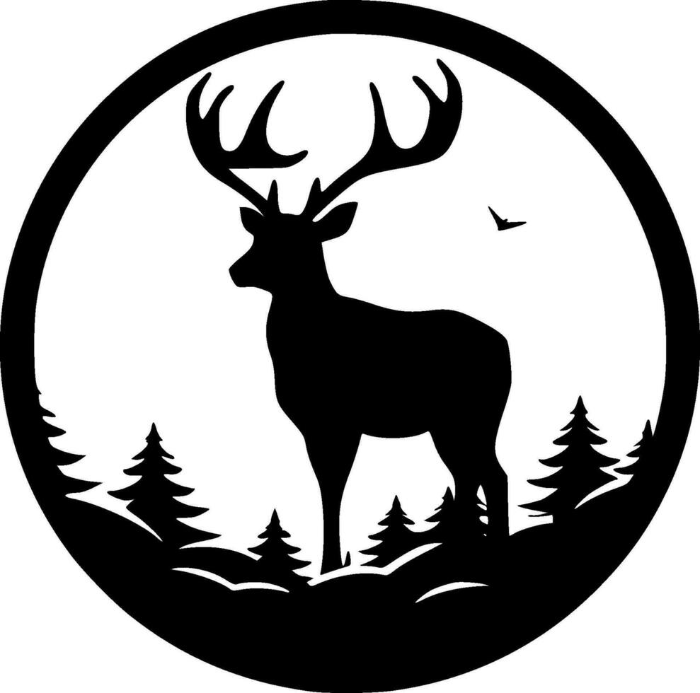 Dear, Minimalist and Simple Silhouette - Vector illustration