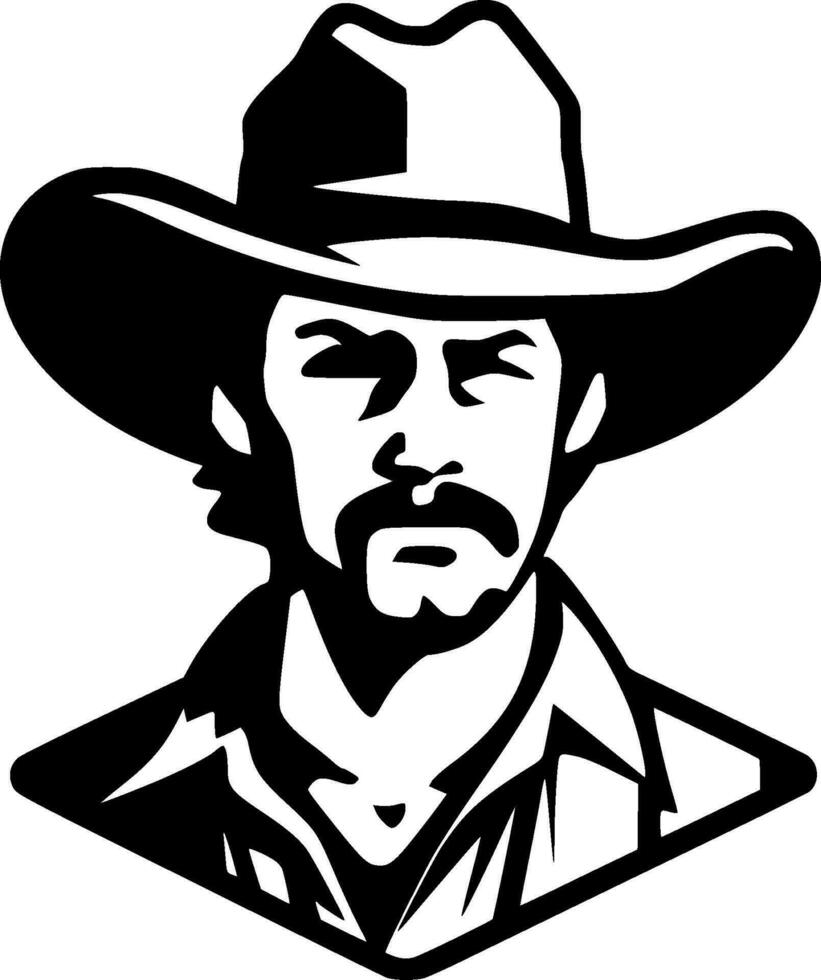 Western, Minimalist and Simple Silhouette - Vector illustration