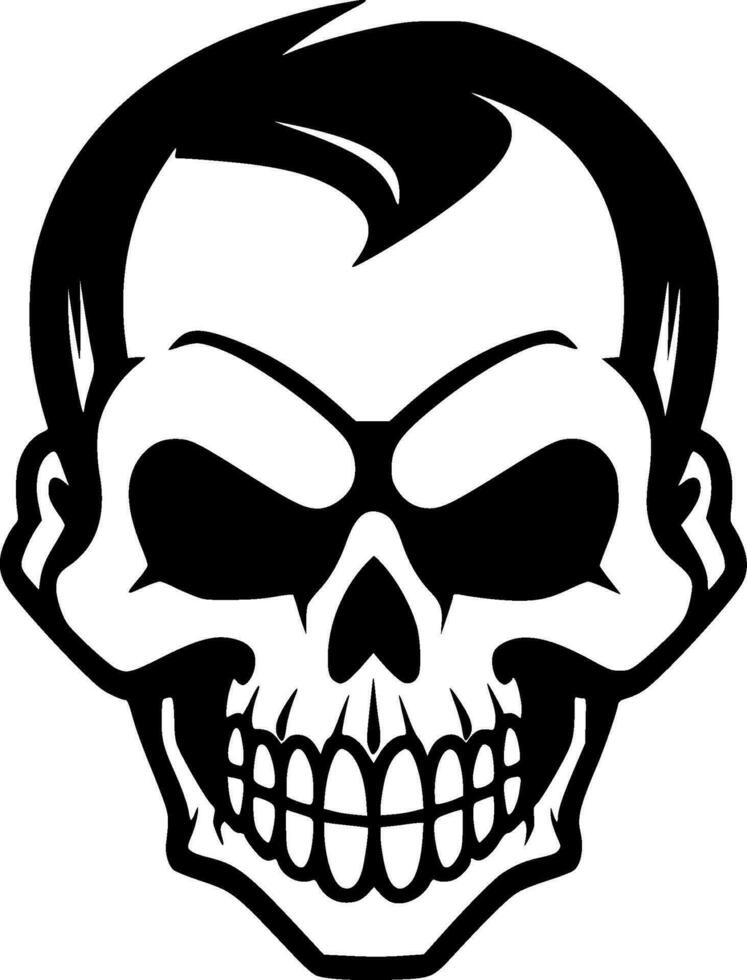 Skull - Minimalist and Flat Logo - Vector illustration