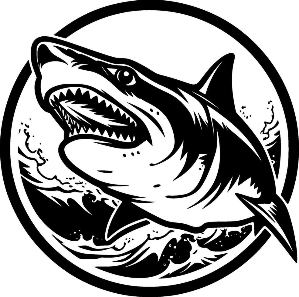 Shark - High Quality Vector Logo - Vector illustration ideal for T-shirt graphic