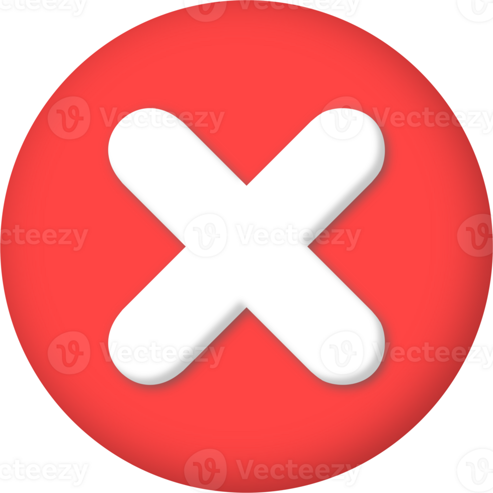 incorrect red mark icon, yes or no, approved, declined, right, wrong png