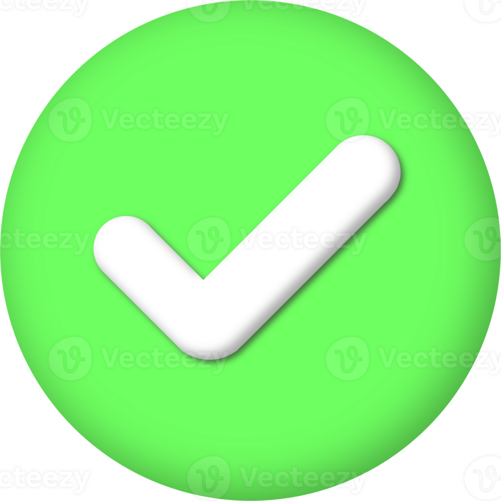Approved green mark icon symbol, yes, correct, right png
