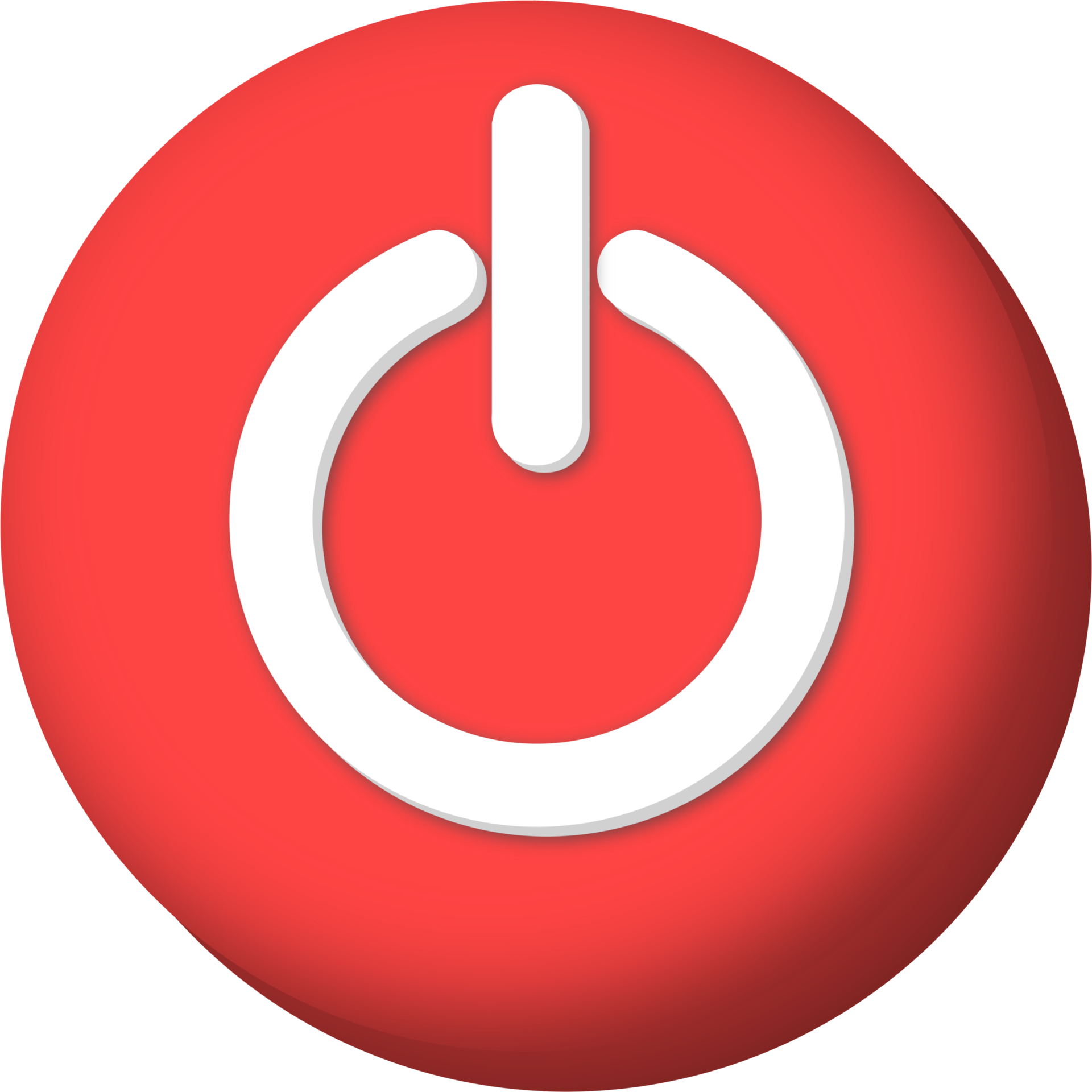 Red push start power switch buttons on and off 33265335 PNG