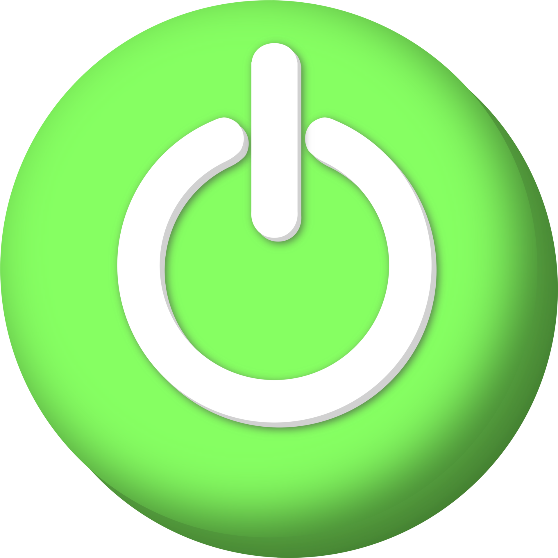 Green push start power switch buttons on and off 33265338 PNG