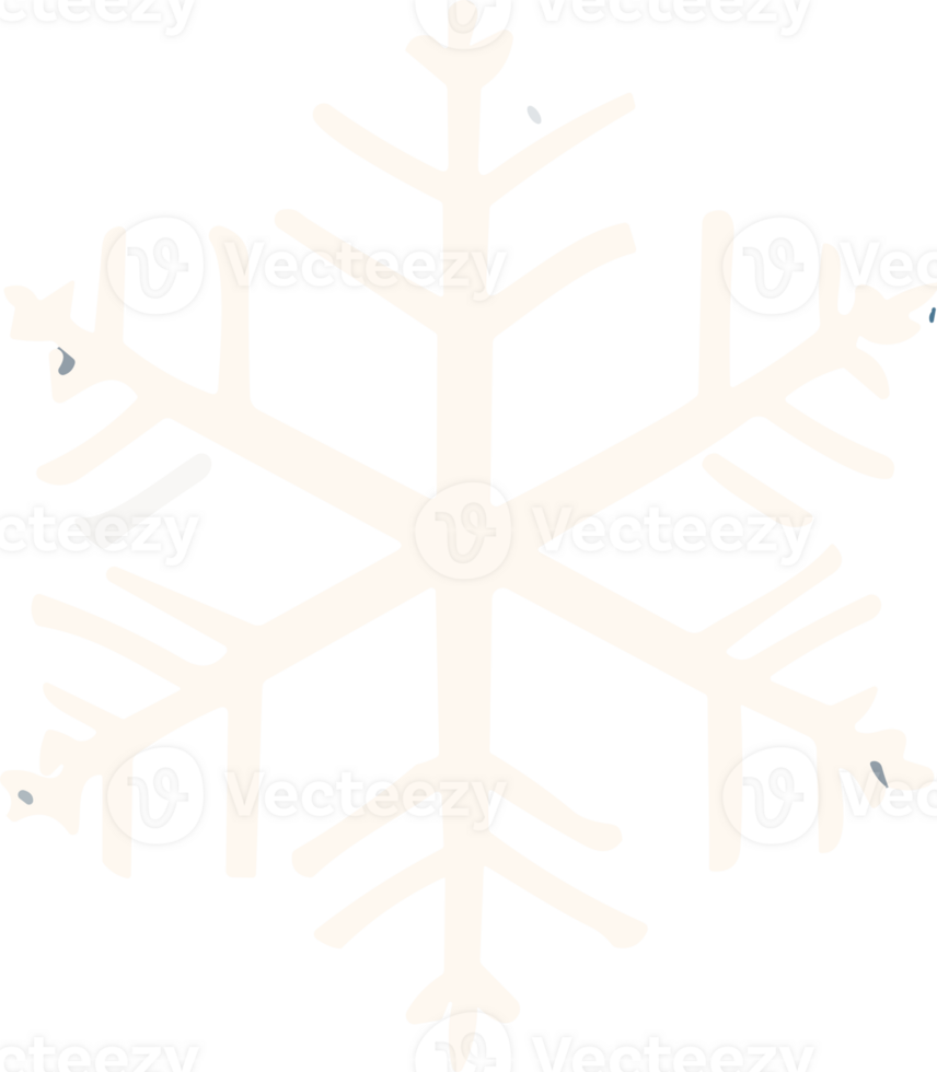 Crystal Snowflake AI Generative png