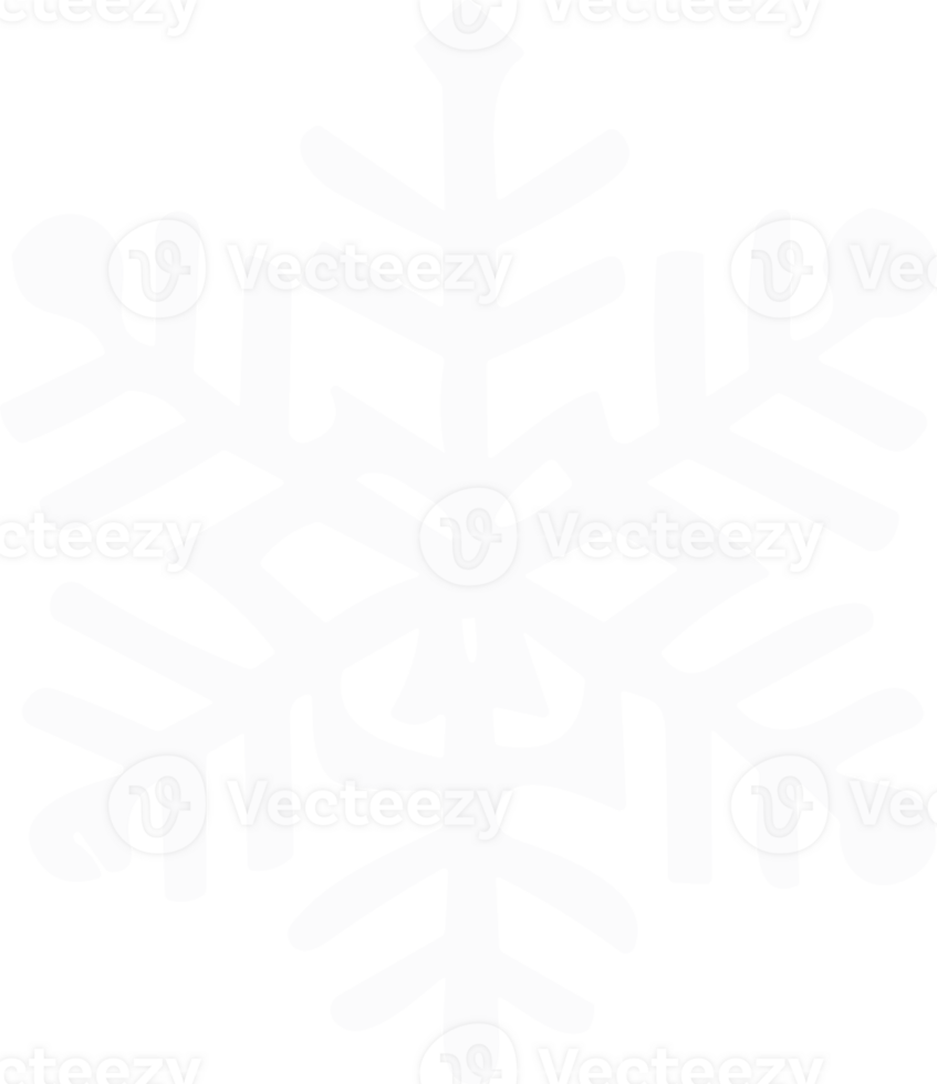 Crystal Snowflake AI Generative png