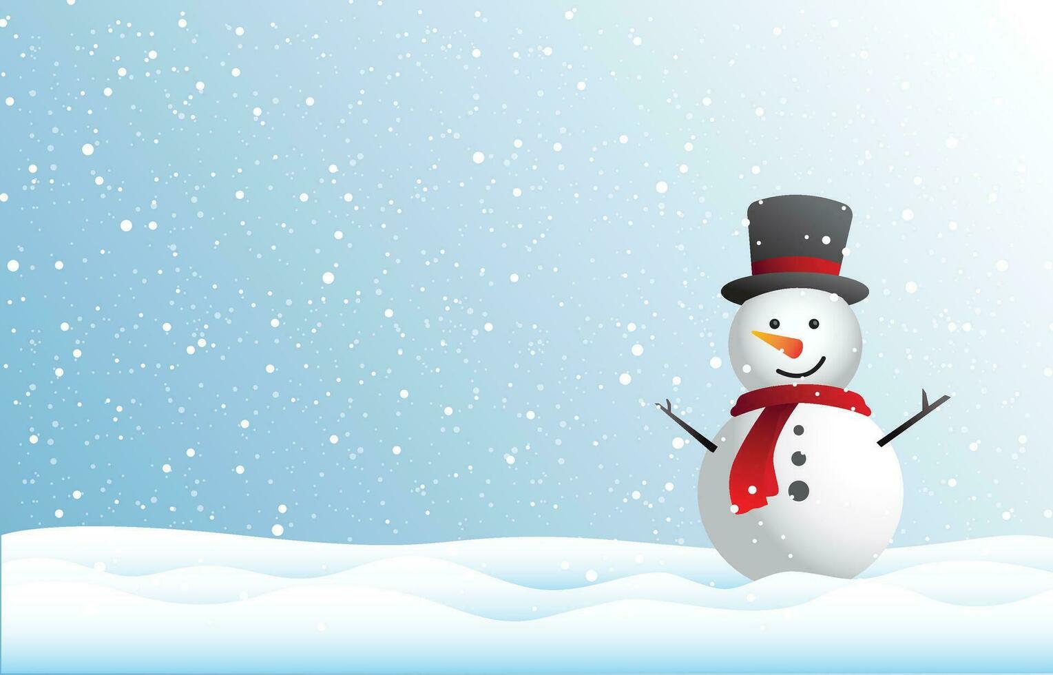 Snowman, Snowflakes and Winter background, christmas posters, Winter landscape,vector design vector