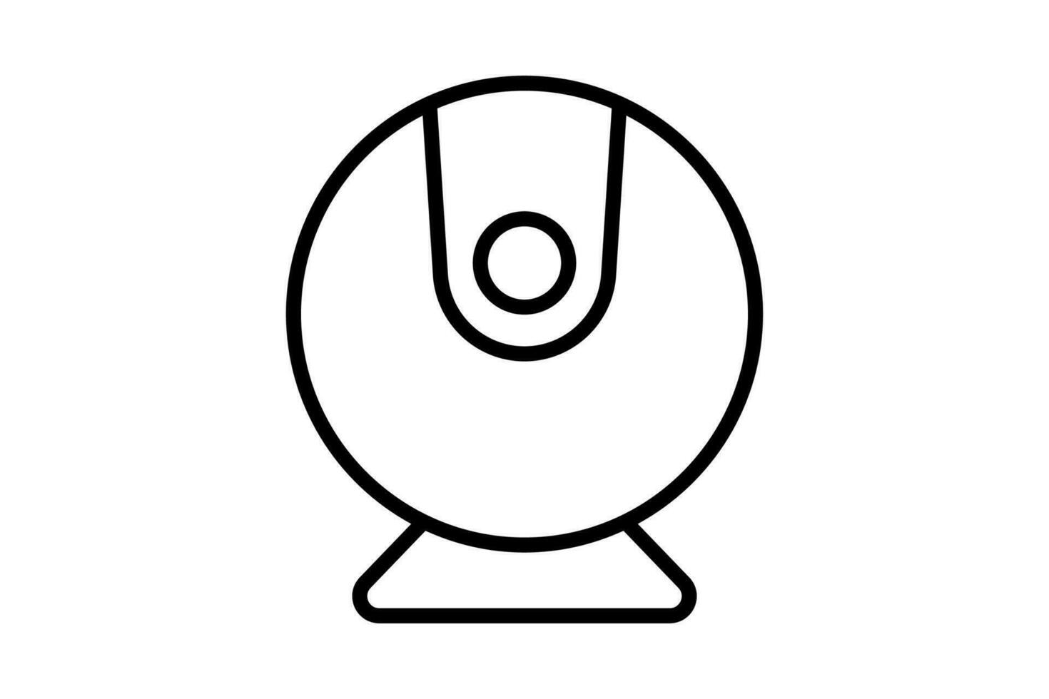 web camera icon. icon related to device, computer technology. line icon style. simple vector design editable