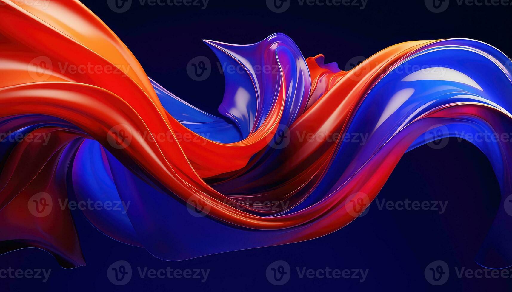 A Symphony of Random Abstract Shapes AI generated photo
