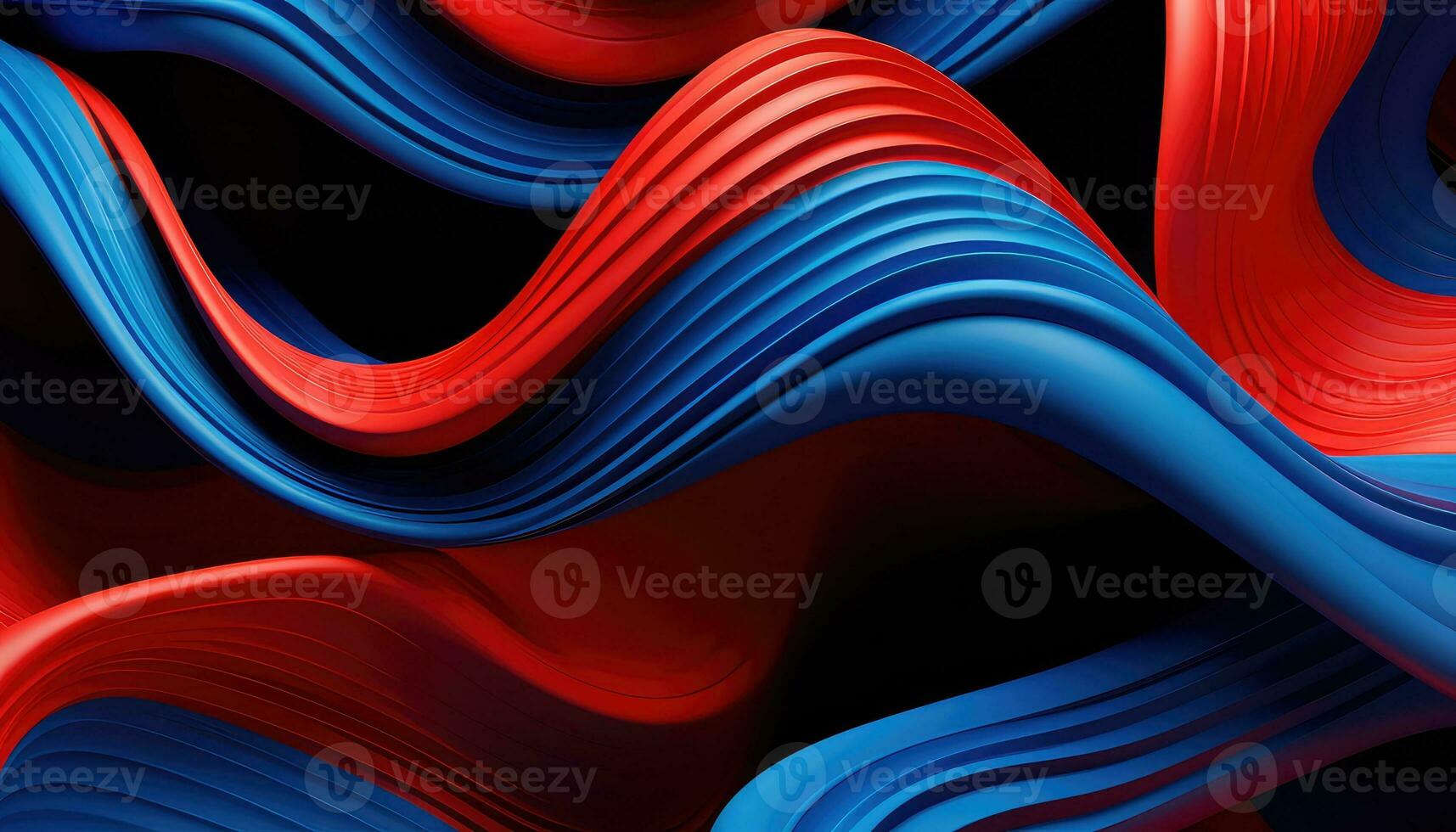 A Symphony of Random Abstract Shapes AI generated photo