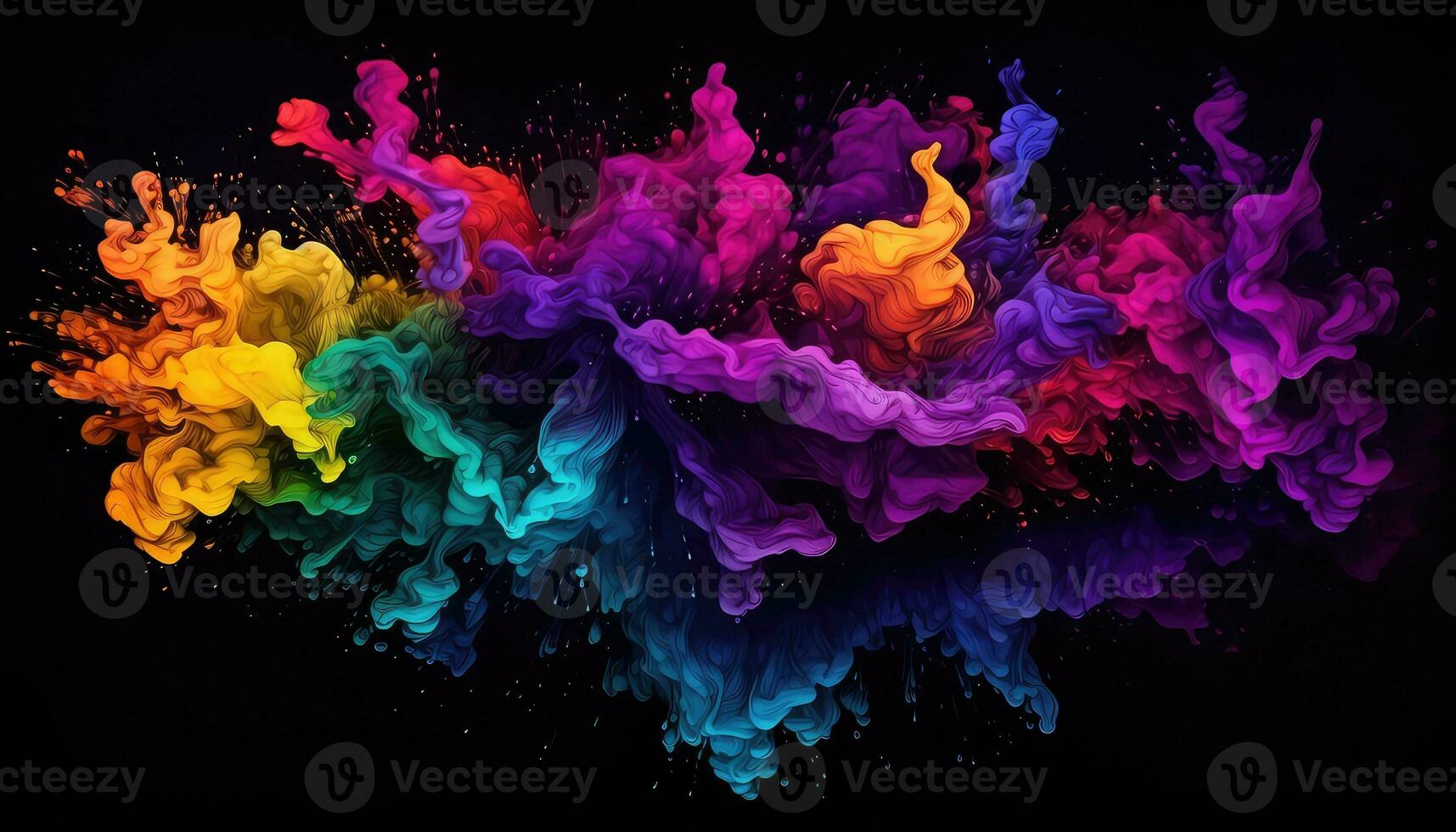 A Symphony of Random Abstract Shapes AI generated photo