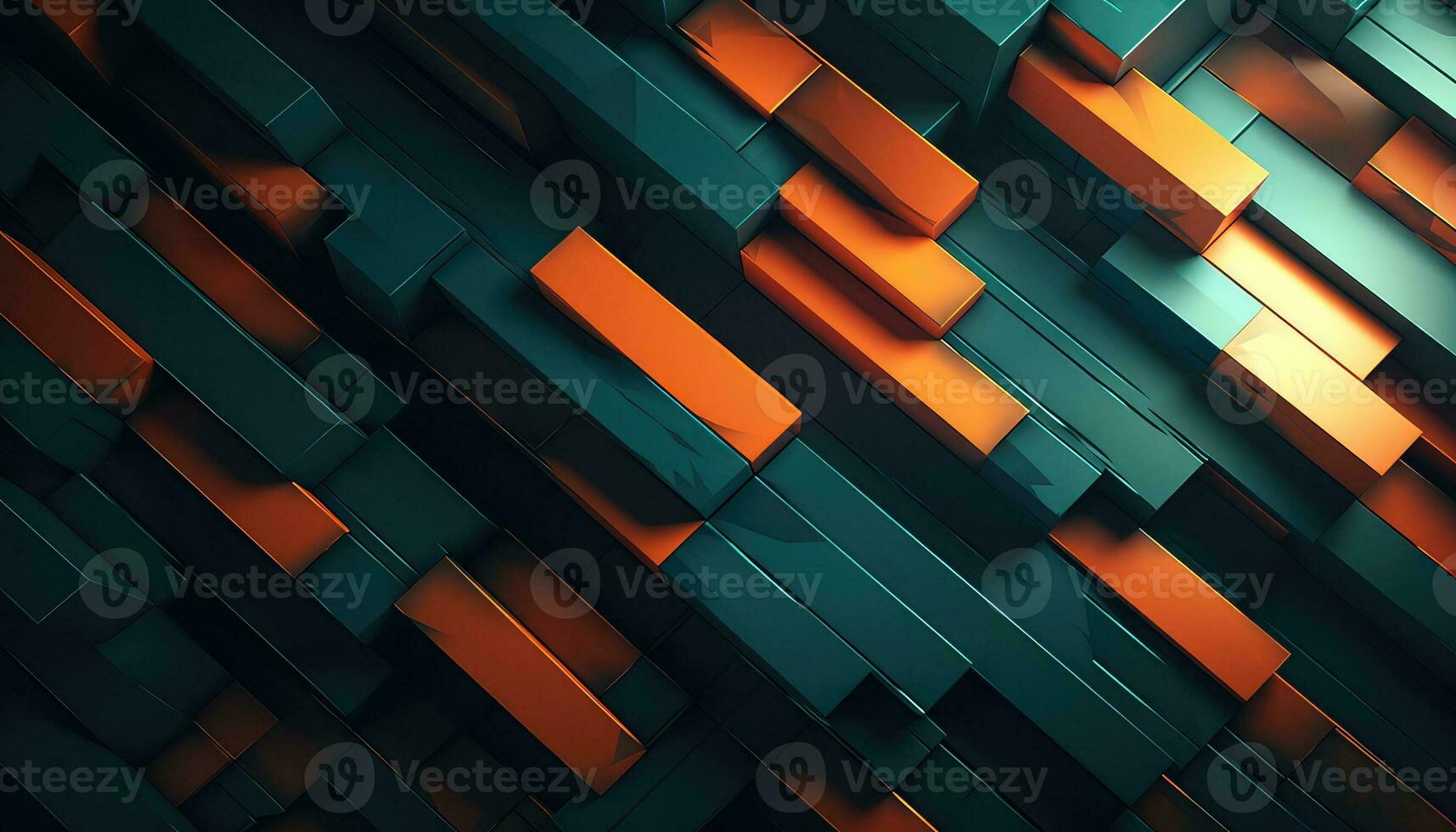 A Symphony of Random Abstract Shapes AI generated photo