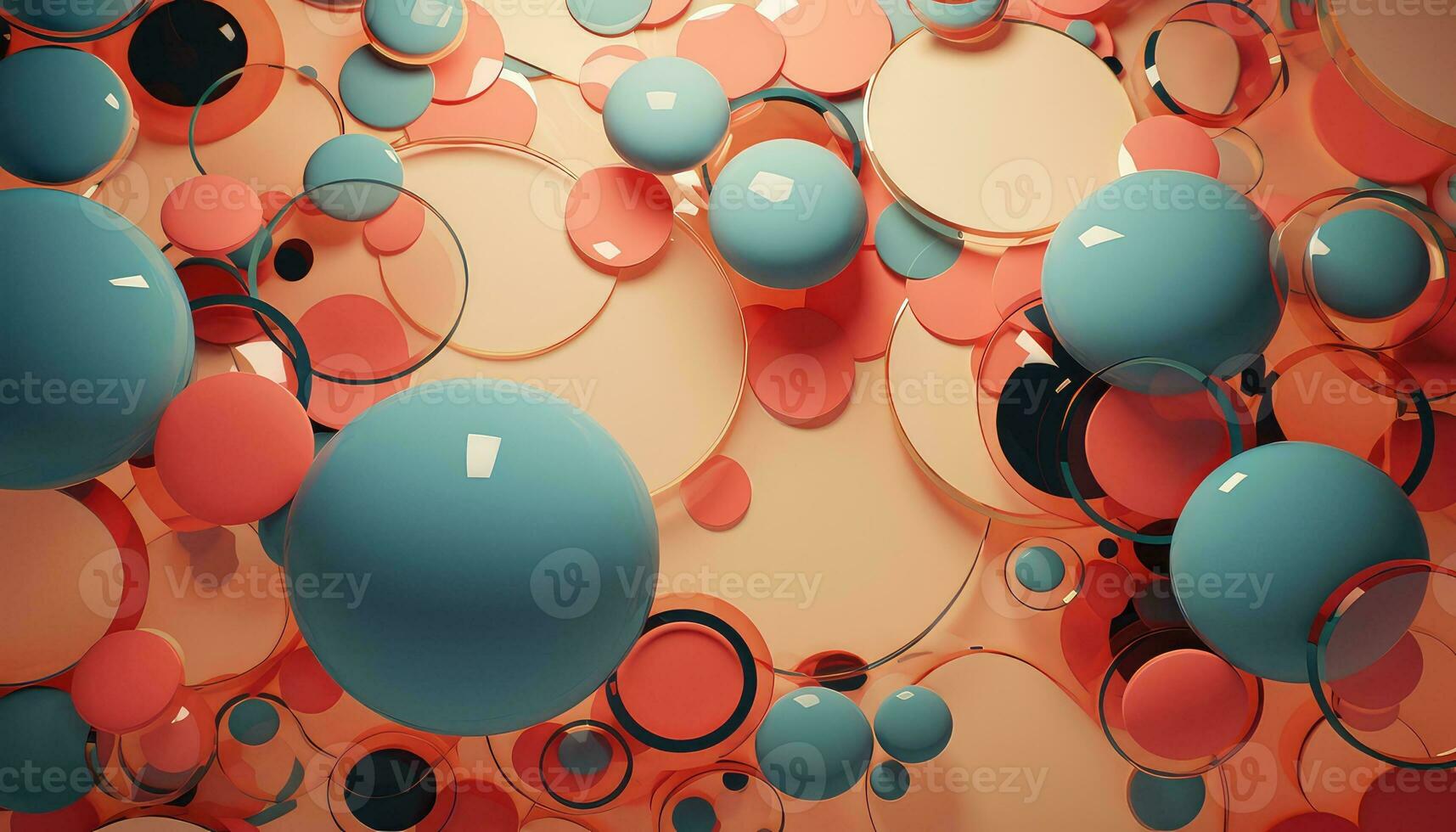 Exploring the Beauty of Random Abstract Forms AI generated photo
