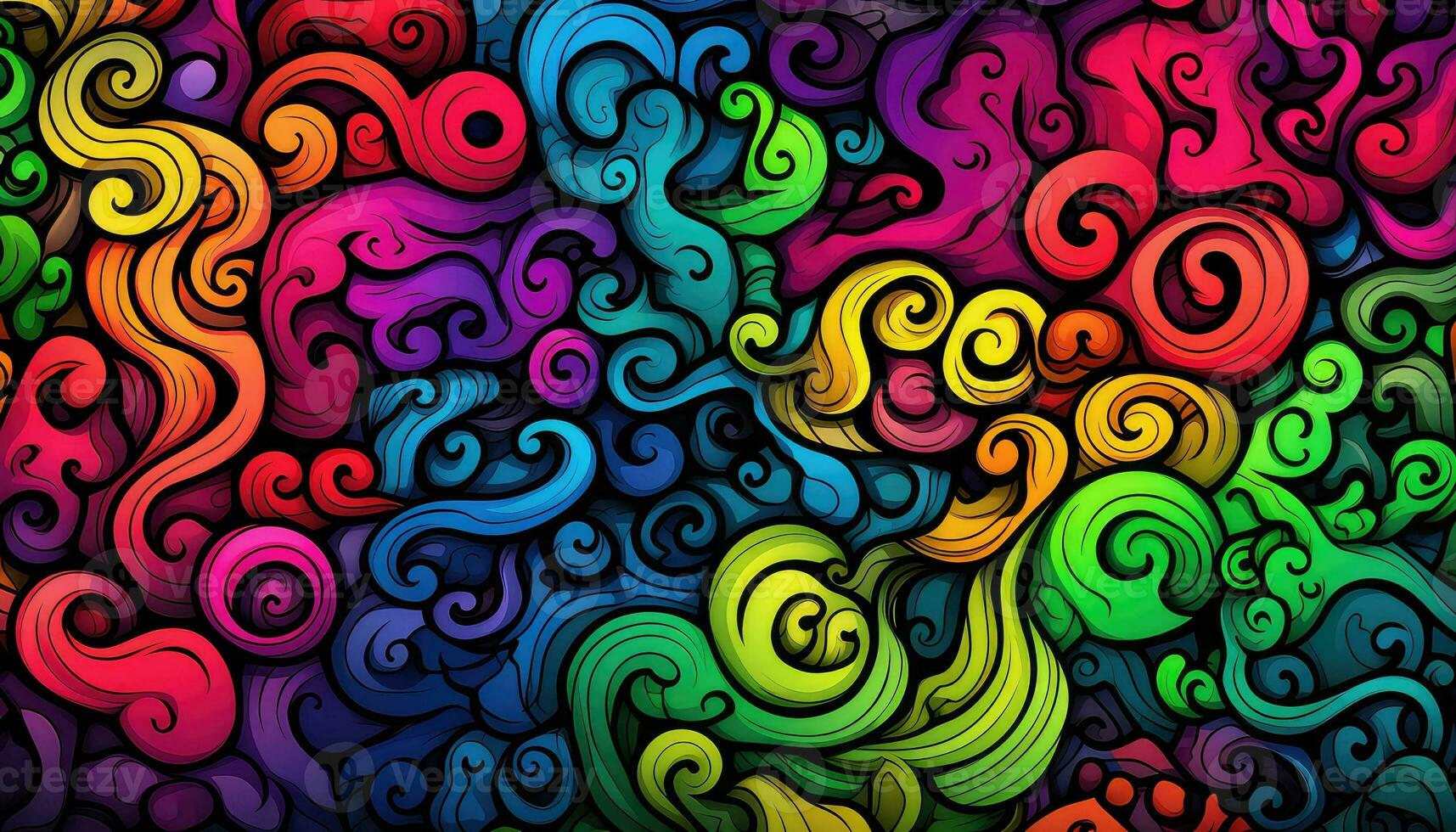 Exploring the Beauty of Random Abstract Forms AI generated photo