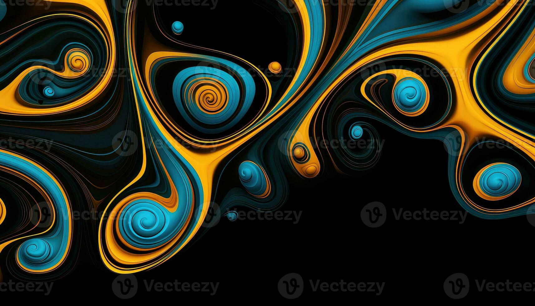 Exploring the Beauty of Random Abstract Forms AI generated photo