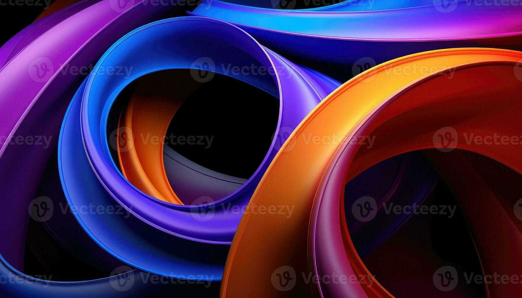 Exploring the Beauty of Random Abstract Forms AI generated photo