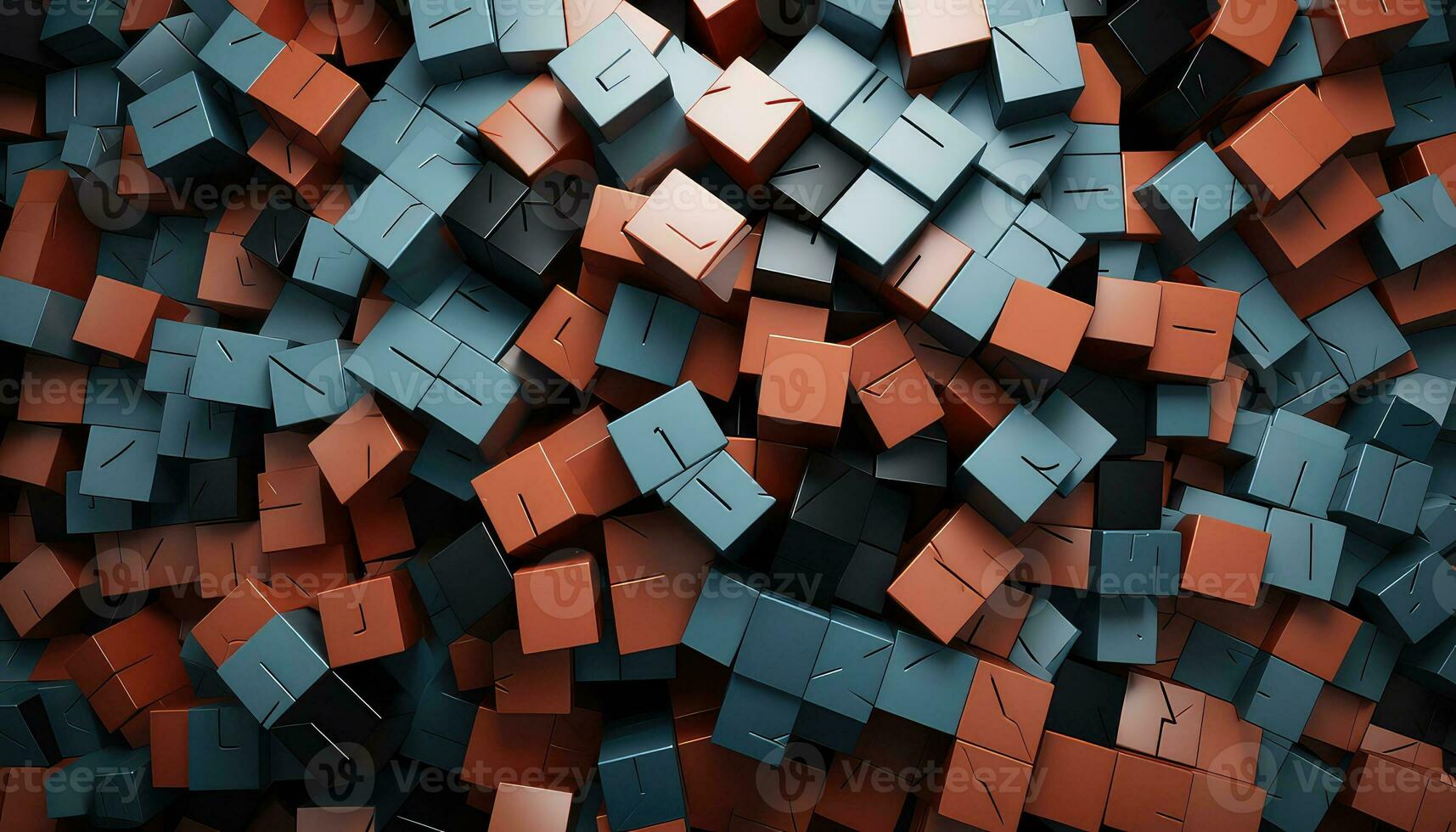 Exploring the Beauty of Random Abstract Forms AI generated photo