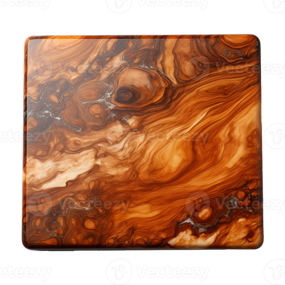 AI Generative cutting wood board on transparent background , AI generative png