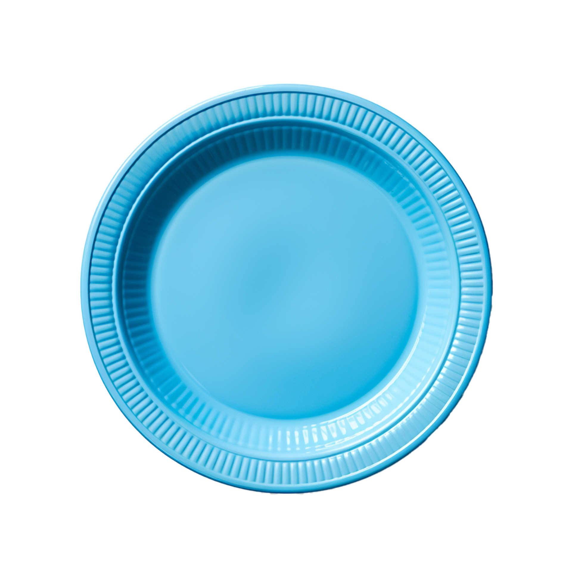 Ai Generative Blue Paper Plate On Transparent Background Ai Ai Generative Blue Paper Plate On Transparent Background Ai