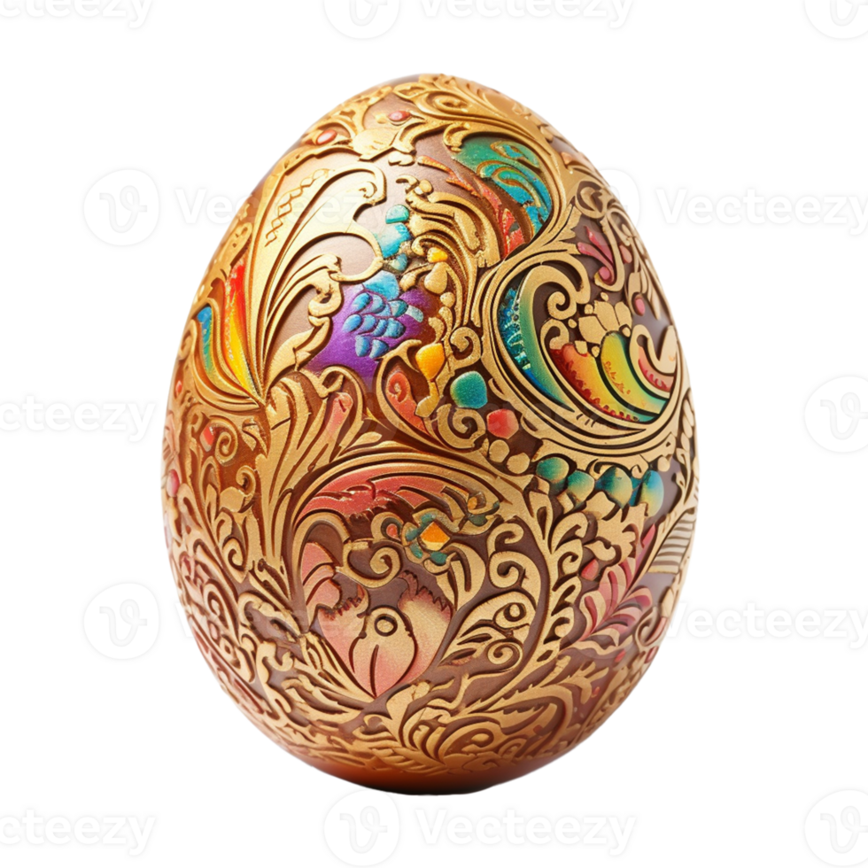 AI Generative Easter egg collage  on transparent background  AI generative png