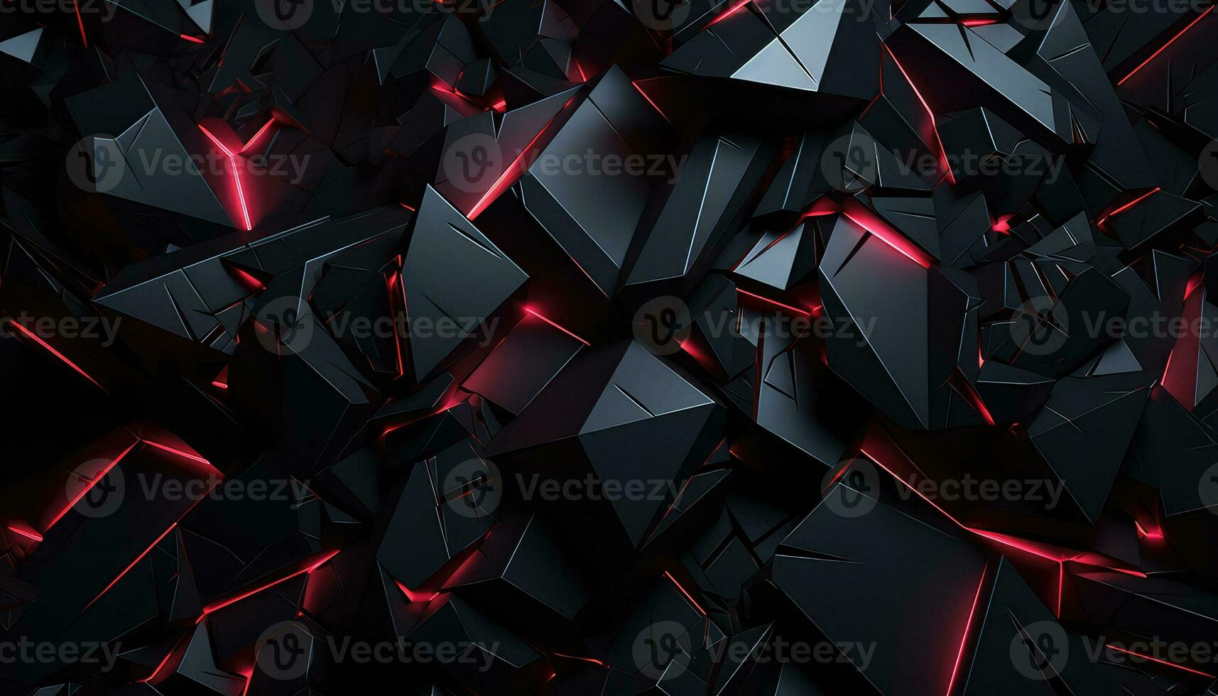 Abstract Chaos A Canvas of Random Shapes AI generated photo