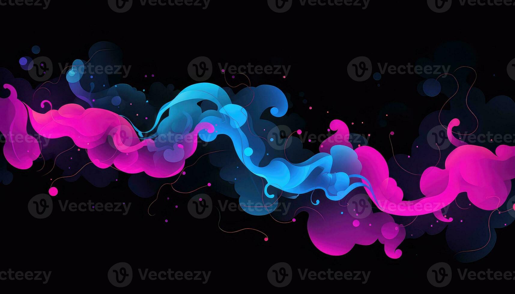 Abstract Chaos A Canvas of Random Shapes AI generated photo