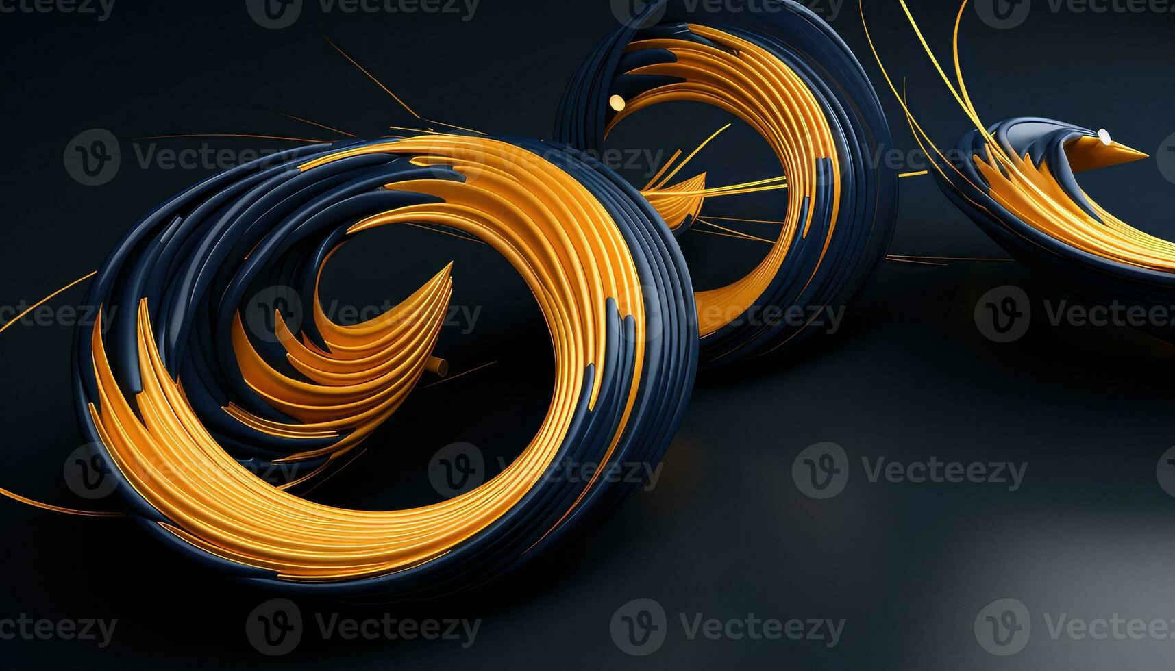 Abstract Shapes Unleashed A Display of Randomness AI generated photo