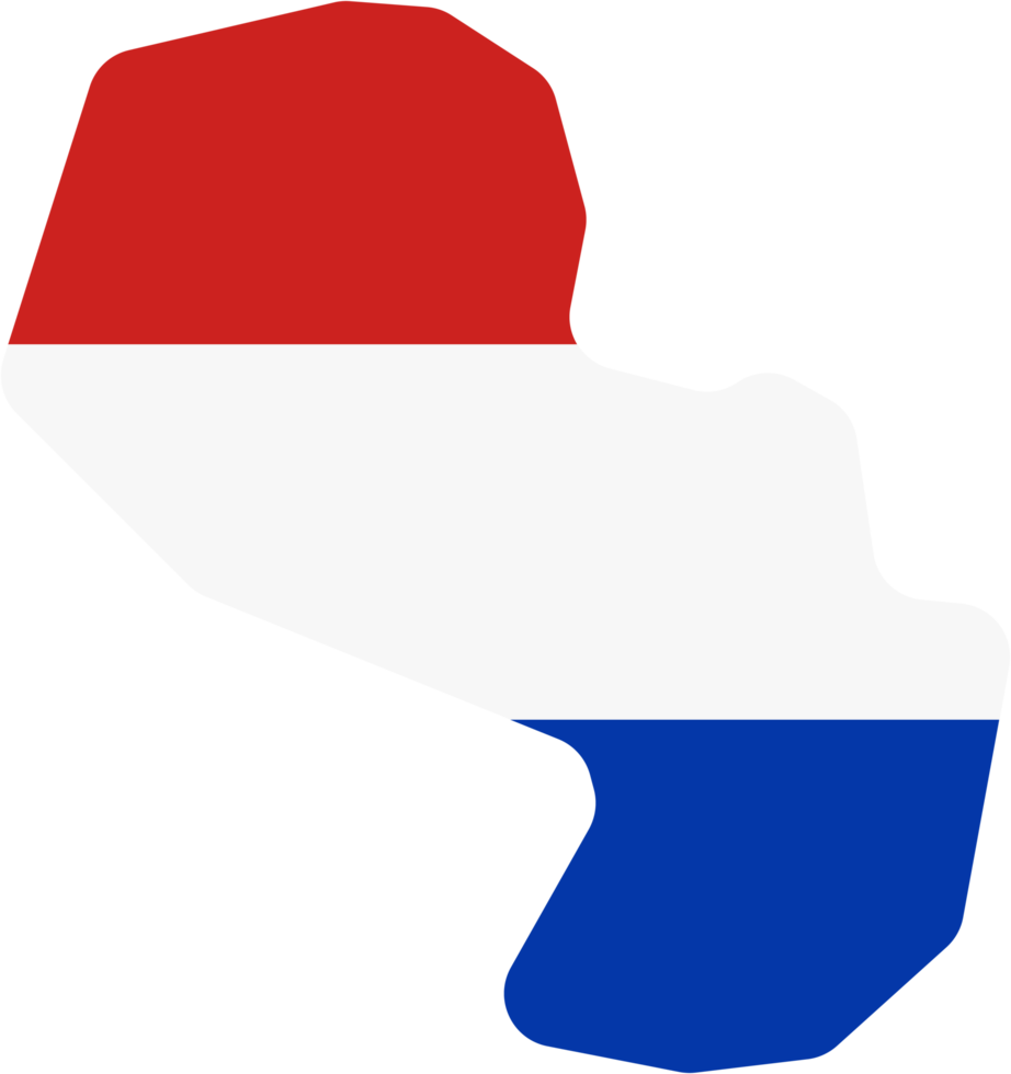 drawing of paraguay flag map. png